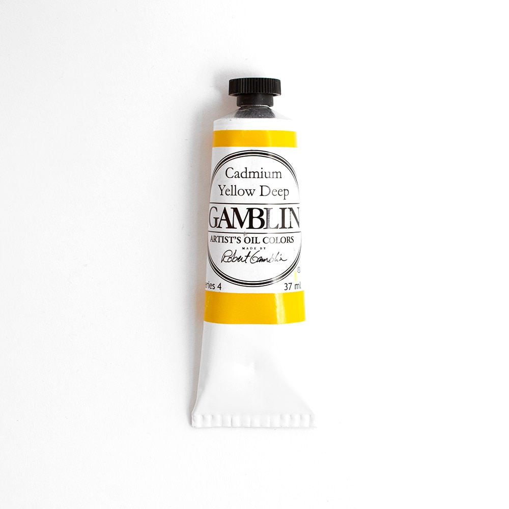 Gamblin, Oil, Art & School, Artist Grade, Paint, 37ml, 45670, Cadmium Yellow Deep